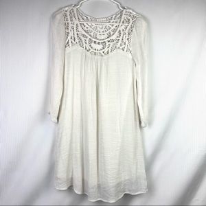 Cottagecore Crochet Gauzy Boutique Dress​​